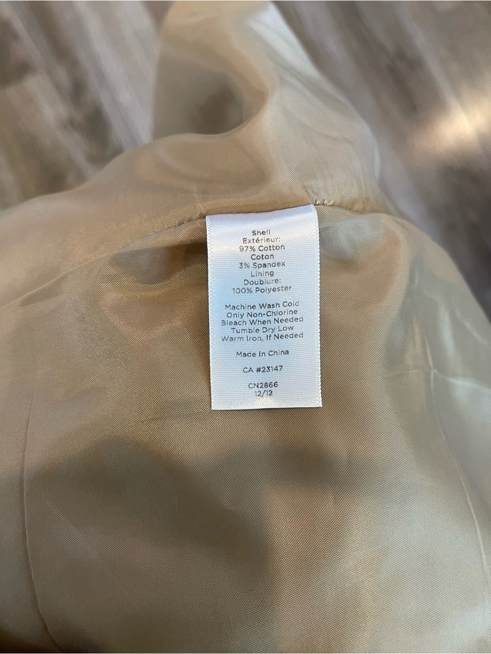 Talbots Size 10 Tan Cotton Blend Fully Lined A-Line Skirt - Picture 4 of 5